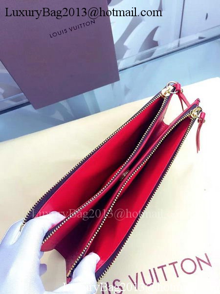 Louis Vuitton Monogram Canvas ADELE WALLET M61287 Red Louis Vuitton Monogram Canvas ADELE WALLET M61287 Red