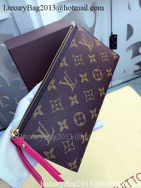 Louis Vuitton Monogram Canvas ADELE WALLET M61287 Rose Louis Vuitton Monogram Canvas ADELE WALLET M61287 Rose