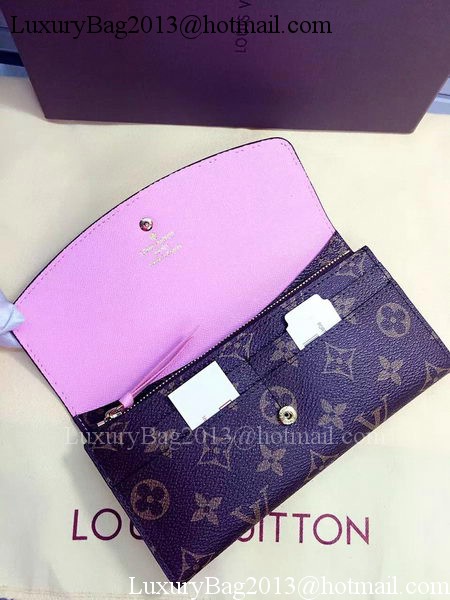 Louis Vuitton Monogram Canvas Emilie Wallet Rouge M60136 Pink Louis Vuitton Monogram Canvas Emilie Wallet Rouge M60136 Pink