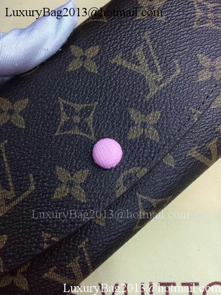 Louis Vuitton Monogram Canvas Emilie Wallet Rouge M60136 Pink Louis Vuitton Monogram Canvas Emilie Wallet Rouge M60136 Pink