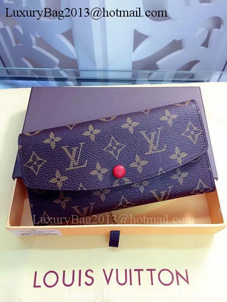 Louis Vuitton Monogram Canvas Emilie Wallet Rouge M60136 Red Louis Vuitton Monogram Canvas Emilie Wallet Rouge M60136 Red