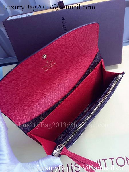 Louis Vuitton Monogram Canvas Emilie Wallet Rouge M60136 Red Louis Vuitton Monogram Canvas Emilie Wallet Rouge M60136 Red