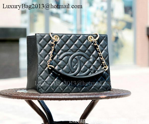 Chanel Classic Coco Bag Black GST Cannage Pattern A50995 Gold Chanel Classic Coco Bag Black GST Cannage Pattern A50995 Gold