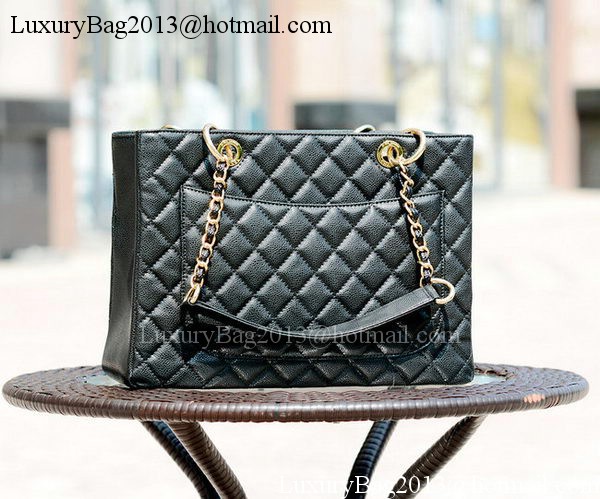 Chanel Classic Coco Bag Black GST Cannage Pattern A50995 Gold Chanel Classic Coco Bag Black GST Cannage Pattern A50995 Gold