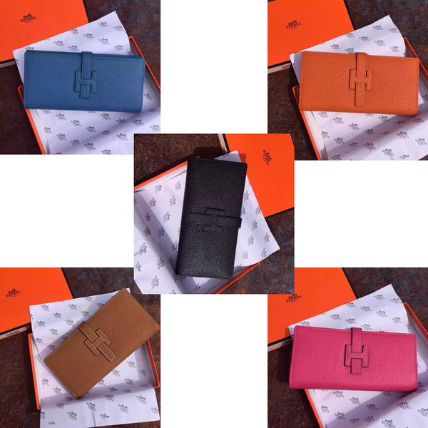 Hermes Grainy Leather Bifold Wallet H8000
