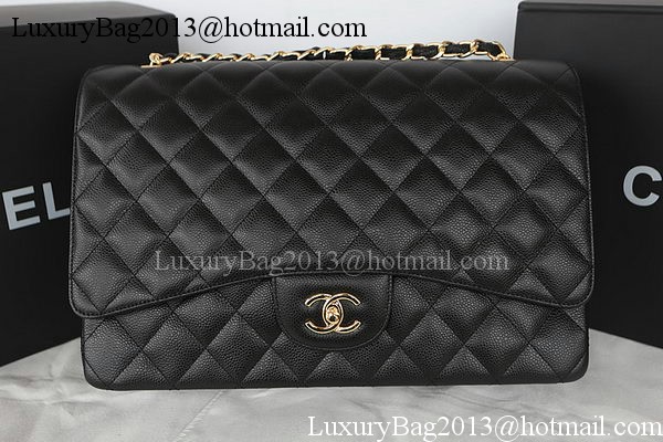 Chanel Classic Flap Bag Black Original Cannage Pattern CFA1116 Gold Chanel Classic Flap Bag Black Original Cannage Pattern CFA1116 Gold