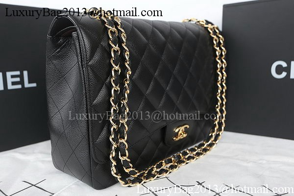 Chanel Classic Flap Bag Black Original Cannage Pattern CFA1116 Gold Chanel Classic Flap Bag Black Original Cannage Pattern CFA1116 Gold