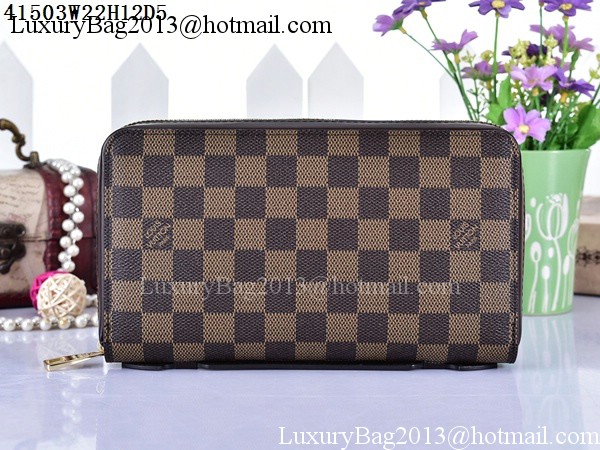 Louis Vuitton Damier Ebene Canvas ZIPPY XL WALLET N41503 Louis Vuitton Damier Ebene Canvas ZIPPY XL WALLET N41503