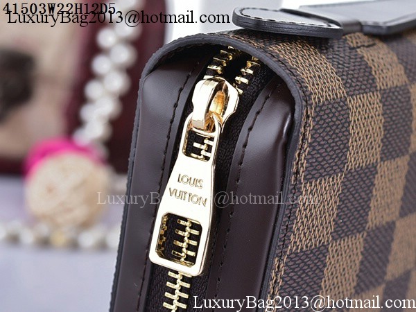 Louis Vuitton Damier Ebene Canvas ZIPPY XL WALLET N41503 Louis Vuitton Damier Ebene Canvas ZIPPY XL WALLET N41503