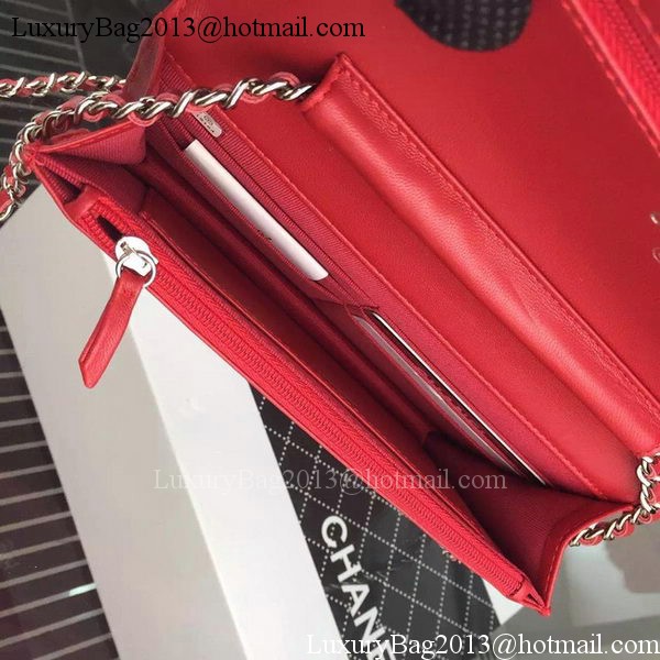 Chanel Flap Shoulder Bag Cannage Pattern A5373 Red Chanel Flap Shoulder Bag Cannage Pattern A5373 Red