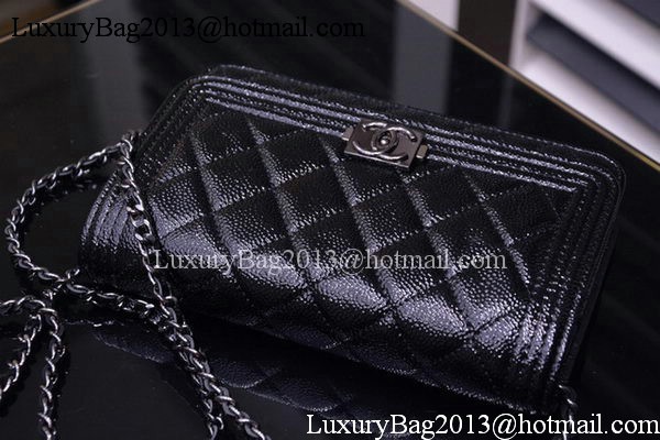 Boy Chanel mini Flap Bags Bright Cannage Pattern A33815 Black Boy Chanel mini Flap Bags Bright Cannage Pattern A33815 Black