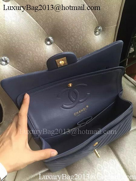 Chanel 2.55 Series Flap Bag Lambskin Chevron Leather A1112CF Royal Chanel 2.55 Series Flap Bag Lambskin Chevron Leather A1112CF Royal