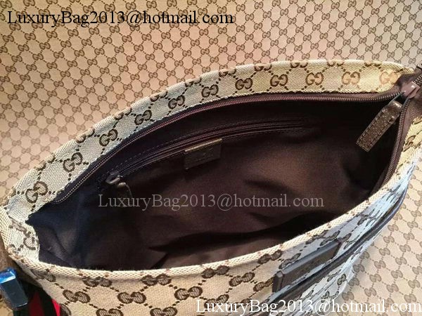 Gucci GG Canvas Medium Messenger Bags 189751 Brown Gucci GG Canvas Medium Messenger Bags 189751 Brown
