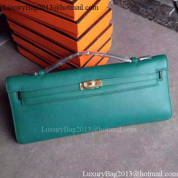 Hermes Kelly 31cm Clutch Epsom Leather KL31 Deep Green Hermes Kelly 31cm Clutch Epsom Leather KL31 Deep Green