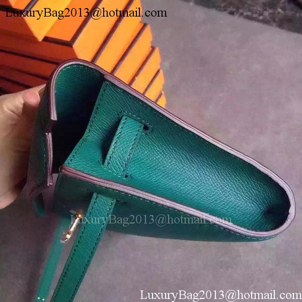 Hermes Kelly 31cm Clutch Epsom Leather KL31 Deep Green Hermes Kelly 31cm Clutch Epsom Leather KL31 Deep Green