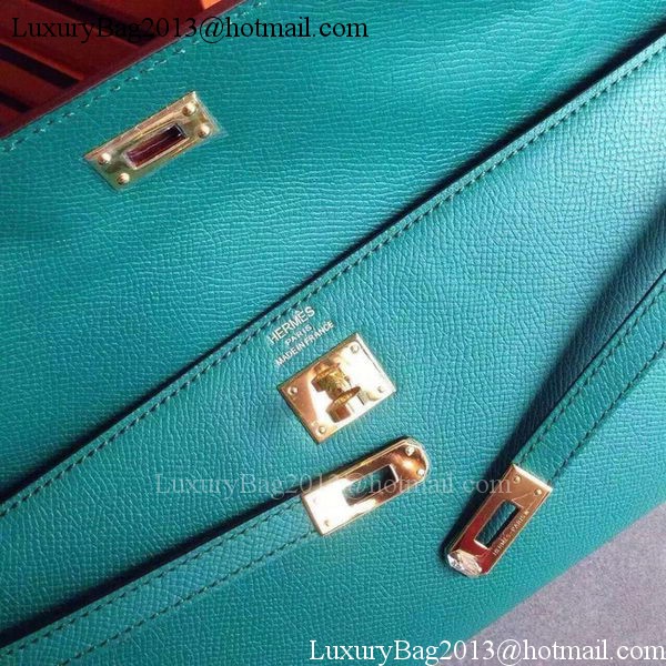 Hermes Kelly 31cm Clutch Epsom Leather KL31 Deep Green Hermes Kelly 31cm Clutch Epsom Leather KL31 Deep Green