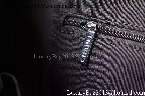 Chanel Large Canvas Tote Shopping Bag A5002 Black Chanel Large Canvas Tote Shopping Bag A5002 Black