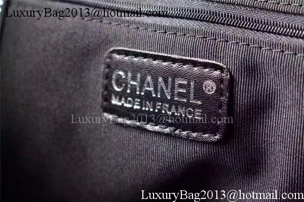 Chanel Large Canvas Tote Shopping Bag A5002 Black Chanel Large Canvas Tote Shopping Bag A5002 Black