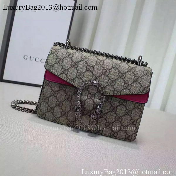 Gucci Dionysus GG Supreme Shoulder Bag 421970 Rose Gucci Dionysus GG Supreme Shoulder Bag 421970 Rose