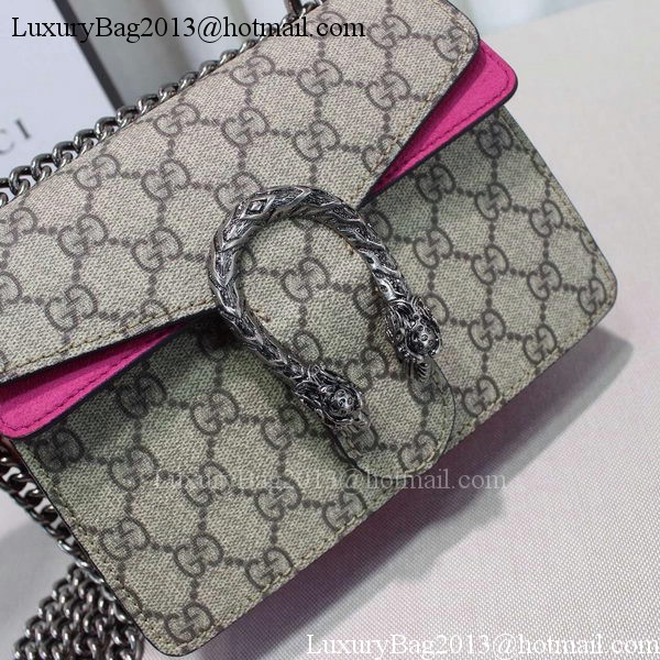 Gucci Dionysus GG Supreme Shoulder Bag 421970 Rose Gucci Dionysus GG Supreme Shoulder Bag 421970 Rose