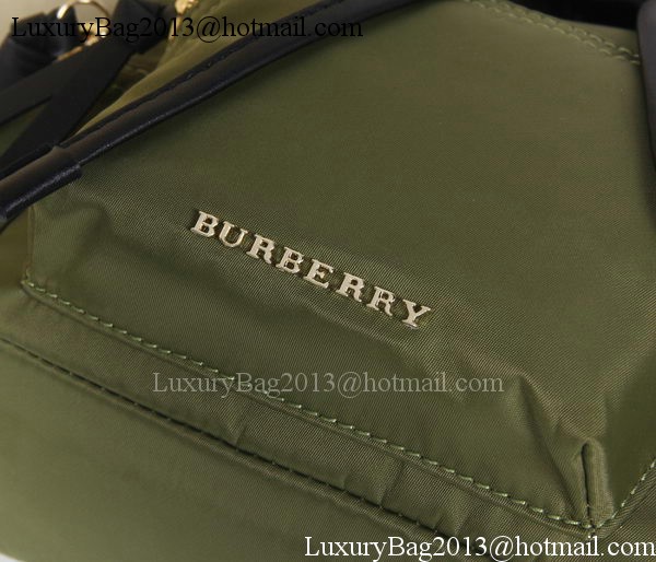 Burberry Backpack Fabric BU40166 Green Burberry Backpack Fabric BU40166 Green