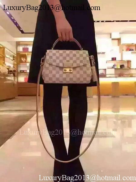 Louis Vuitton N41581 Damier Azur Canvas CROISETTE Bag Louis Vuitton N41581 Damier Azur Canvas CROISETTE Bag