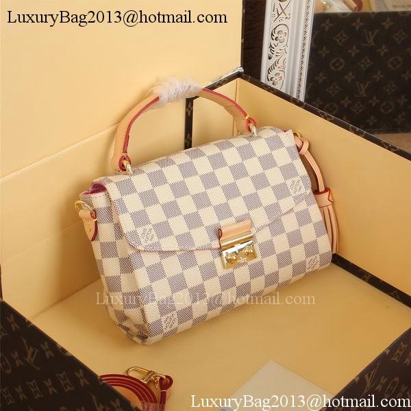 Louis Vuitton N41581 Damier Azur Canvas CROISETTE Bag Louis Vuitton N41581 Damier Azur Canvas CROISETTE Bag