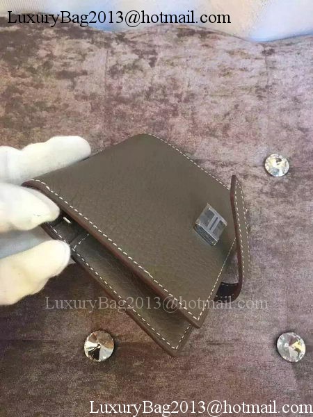 Hermes Bi-Fold Wallet Togo Leather H512 Grey Hermes Bi-Fold Wallet Togo Leather H512 Grey