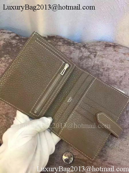 Hermes Bi-Fold Wallet Togo Leather H512 Grey Hermes Bi-Fold Wallet Togo Leather H512 Grey