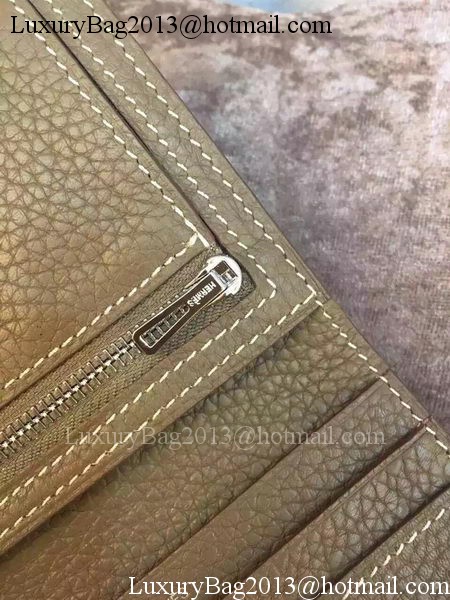 Hermes Bi-Fold Wallet Togo Leather H512 Grey Hermes Bi-Fold Wallet Togo Leather H512 Grey