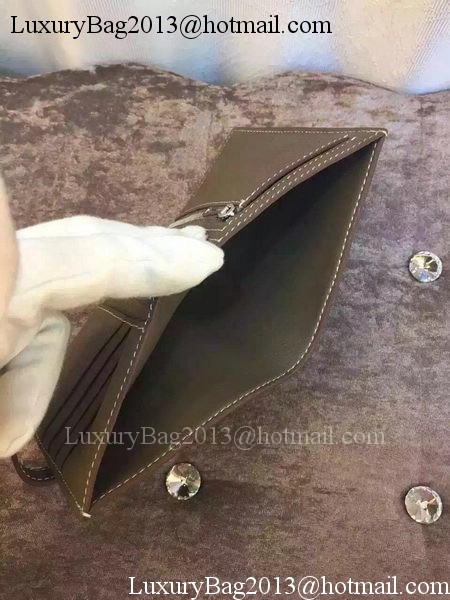 Hermes Bi-Fold Wallet Togo Leather H512 Grey Hermes Bi-Fold Wallet Togo Leather H512 Grey