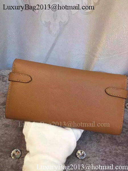 Hermes Kelly Wallet Epsom Leather H009 Brown Hermes Kelly Wallet Epsom Leather H009 Brown