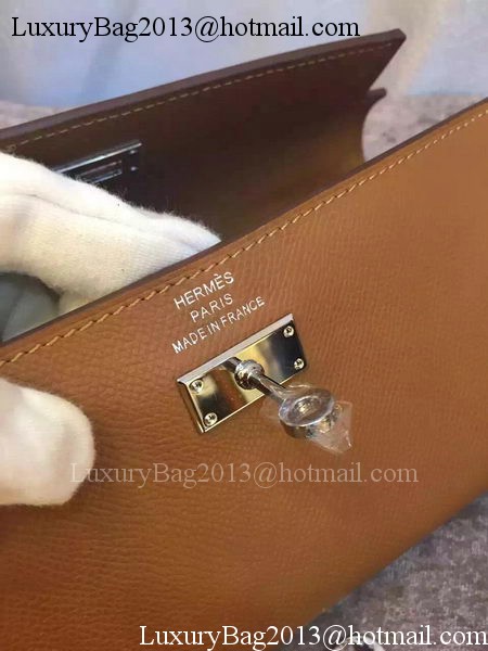 Hermes Kelly Wallet Epsom Leather H009 Brown Hermes Kelly Wallet Epsom Leather H009 Brown