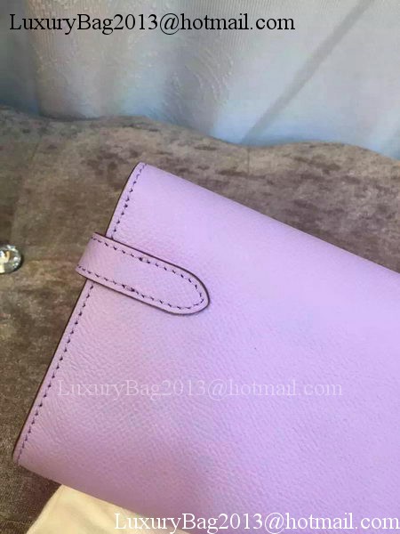Hermes Kelly Wallet Epsom Leather H009 Lavender Hermes Kelly Wallet Epsom Leather H009 Lavender