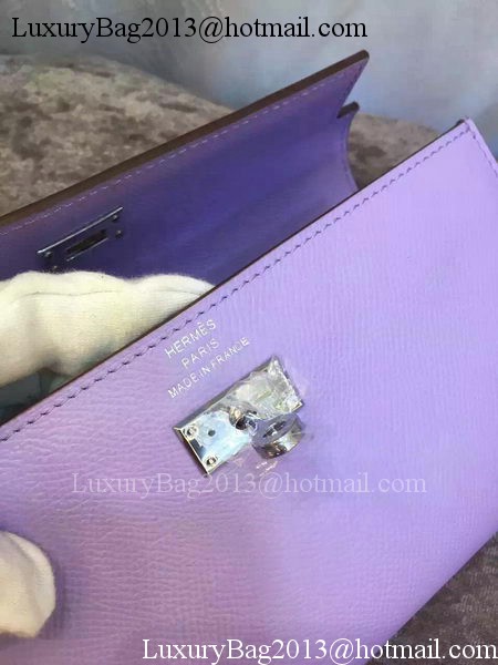 Hermes Kelly Wallet Epsom Leather H009 Lavender Hermes Kelly Wallet Epsom Leather H009 Lavender