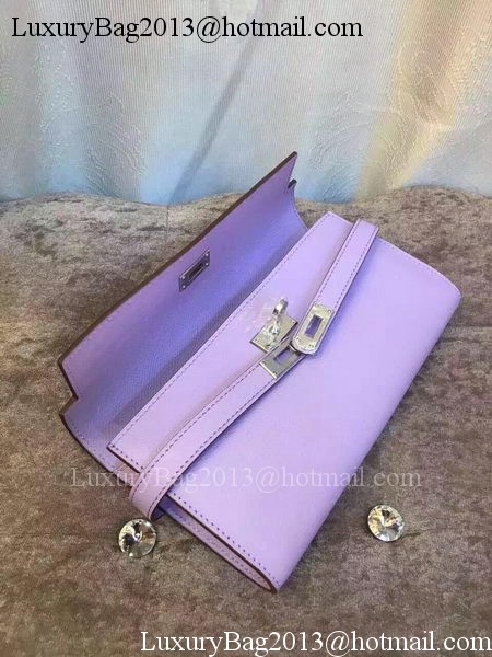 Hermes Kelly Wallet Epsom Leather H009 Lavender Hermes Kelly Wallet Epsom Leather H009 Lavender