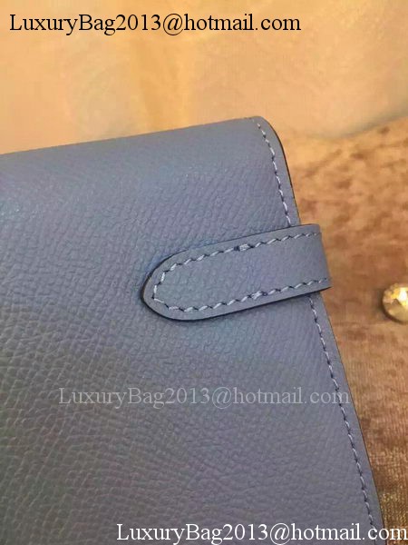 Hermes Kelly Wallet Epsom Leather H009 Light Blue Hermes Kelly Wallet Epsom Leather H009 Light Blue