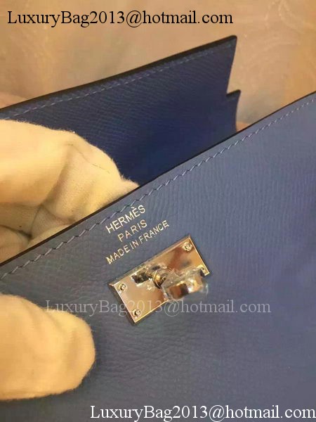 Hermes Kelly Wallet Epsom Leather H009 Light Blue Hermes Kelly Wallet Epsom Leather H009 Light Blue
