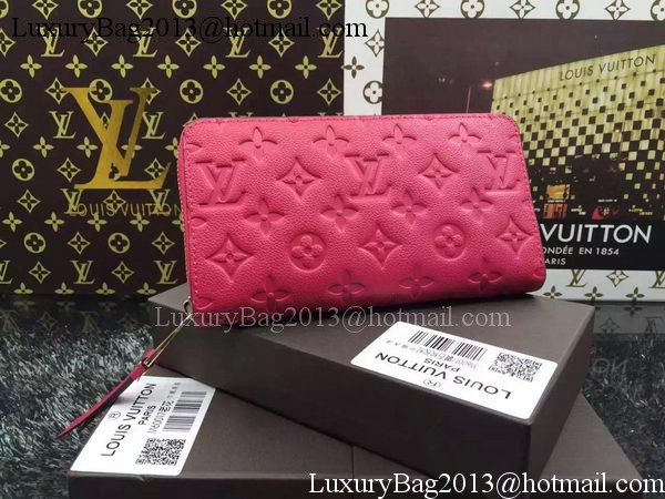 Louis Vuitton Monogram Empreinte Zippy Wallet X60017 Rose Louis Vuitton Monogram Empreinte Zippy Wallet X60017 Rose