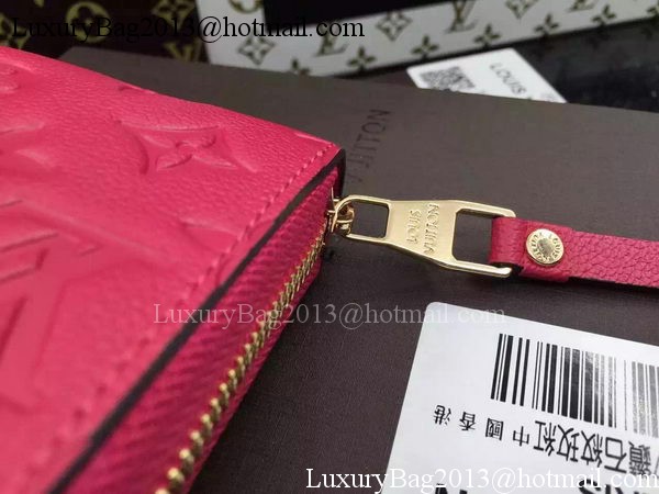 Louis Vuitton Monogram Empreinte Zippy Wallet X60017 Rose Louis Vuitton Monogram Empreinte Zippy Wallet X60017 Rose