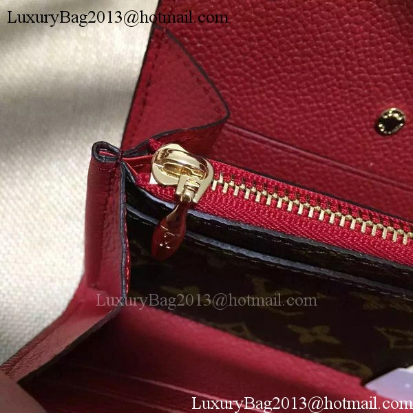 Louis Vuitton Monogram Canvas PALLAS WALLET M58413 Red Louis Vuitton Monogram Canvas PALLAS WALLET M58413 Red