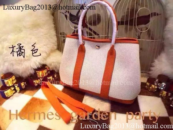 Hermes Garden Party 36cm Tote Bags Canvas HGP1927 Orange Hermes Garden Party 36cm Tote Bags Canvas HGP1927 Orange