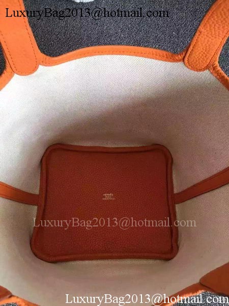Hermes Picotin Lock 18cm Bag Canvas HPL8618T Orange Hermes Picotin Lock 18cm Bag Canvas HPL8618T Orange