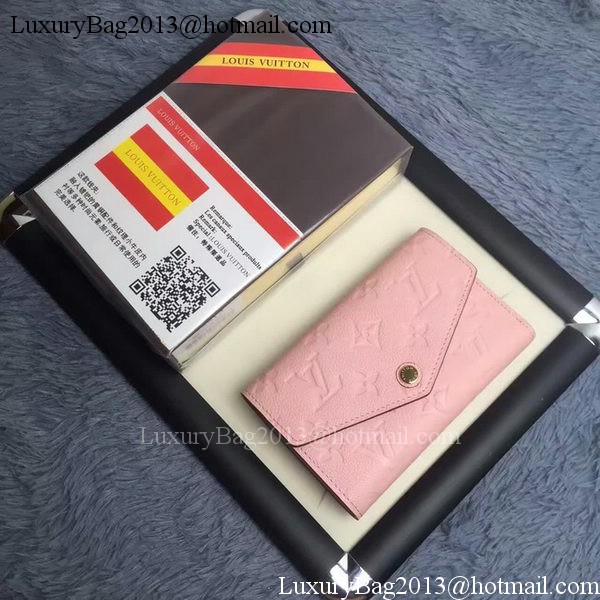 Louis Vuitton Monogram Empreinte COMPACT CURIEUSE WALLET M60568 Pink Louis Vuitton Monogram Empreinte COMPACT CURIEUSE WALLET M60568 Pink