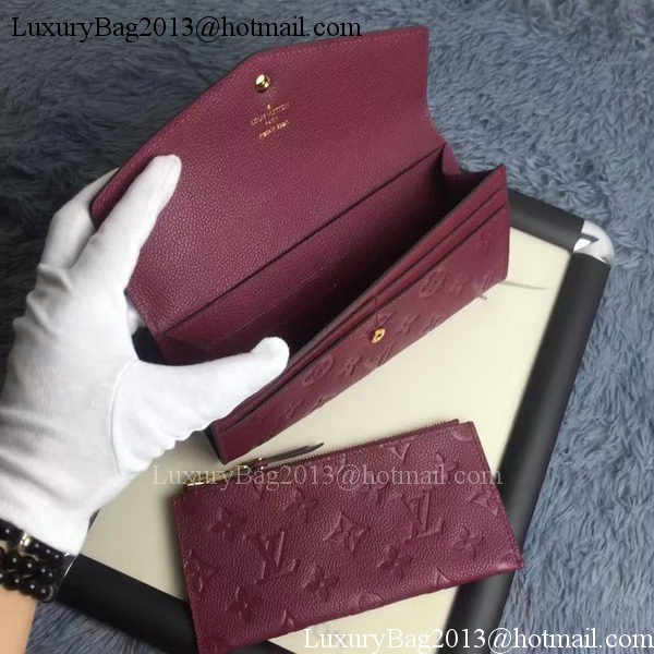Louis Vuitton Monogram Empreinte WALLET M60565 Purple Louis Vuitton Monogram Empreinte WALLET M60565 Purple