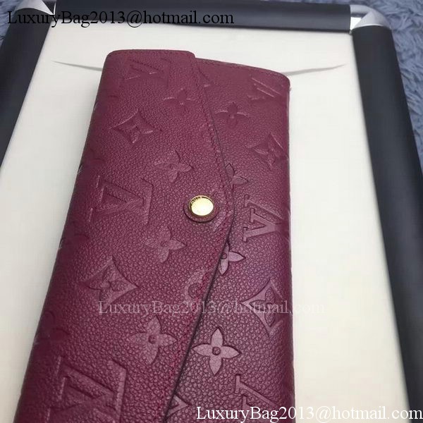 Louis Vuitton Monogram Empreinte WALLET M60565 Purple Louis Vuitton Monogram Empreinte WALLET M60565 Purple