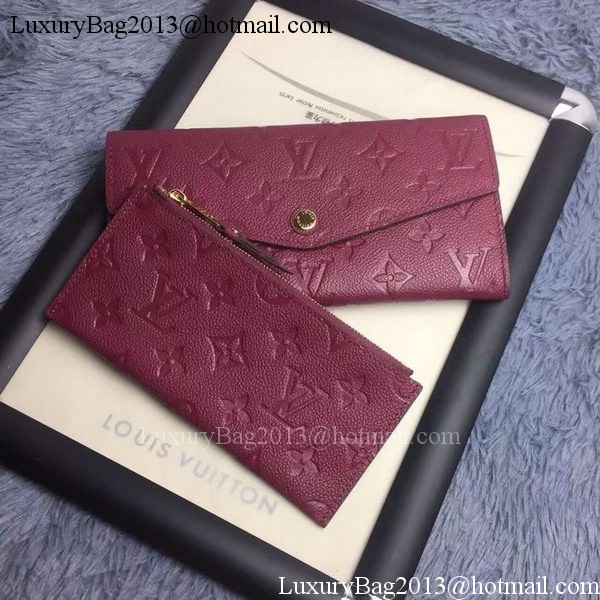 Louis Vuitton Monogram Empreinte WALLET M60565 Purple Louis Vuitton Monogram Empreinte WALLET M60565 Purple