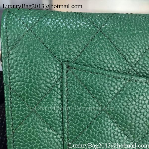 Chanel mini Flap Bag Cannage Pattern A8373 Green Chanel mini Flap Bag Cannage Pattern A8373 Green
