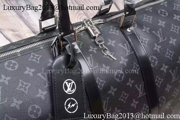 Louis Vuitton Monogram Eclipse Canvas KEEPALL 45 BANDOULIERE M40569 Louis Vuitton Monogram Eclipse Canvas KEEPALL 45 BANDOULIERE M40569