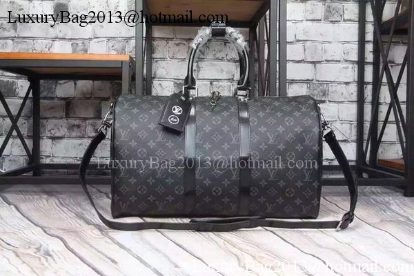 Louis Vuitton Monogram Eclipse Canvas KEEPALL 45 BANDOULIERE M40569 Louis Vuitton Monogram Eclipse Canvas KEEPALL 45 BANDOULIERE M40569